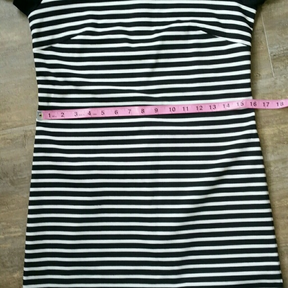 Laundry by Shelli Segal Black and White Striped - Picture 6 of 8